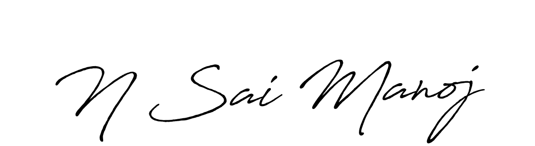 This is the best signature style for the N Sai Manoj name. Also you like these signature font (Antro_Vectra_Bolder). Mix name signature. N Sai Manoj signature style 7 images and pictures png