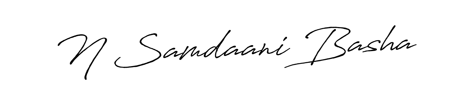 How to make N Samdaani Basha signature? Antro_Vectra_Bolder is a professional autograph style. Create handwritten signature for N Samdaani Basha name. N Samdaani Basha signature style 7 images and pictures png