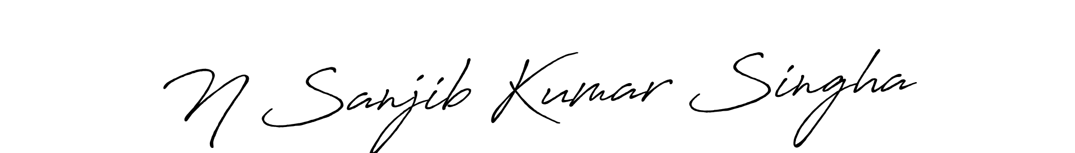 Here are the top 10 professional signature styles for the name N Sanjib Kumar Singha. These are the best autograph styles you can use for your name. N Sanjib Kumar Singha signature style 7 images and pictures png