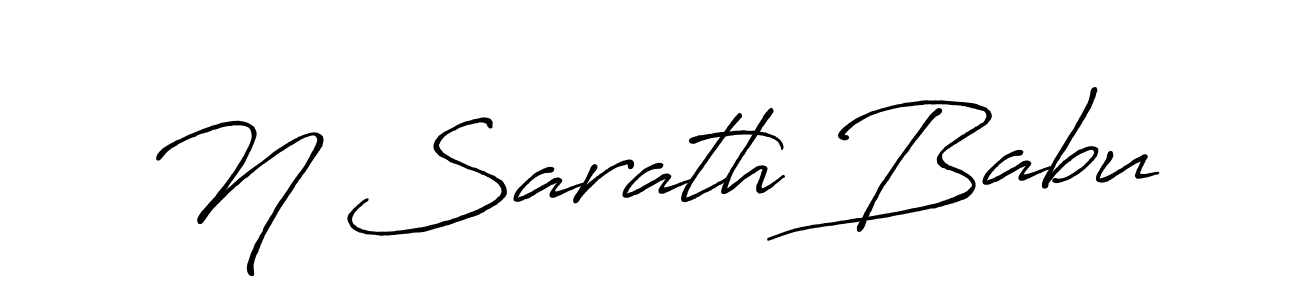 This is the best signature style for the N Sarath Babu name. Also you like these signature font (Antro_Vectra_Bolder). Mix name signature. N Sarath Babu signature style 7 images and pictures png
