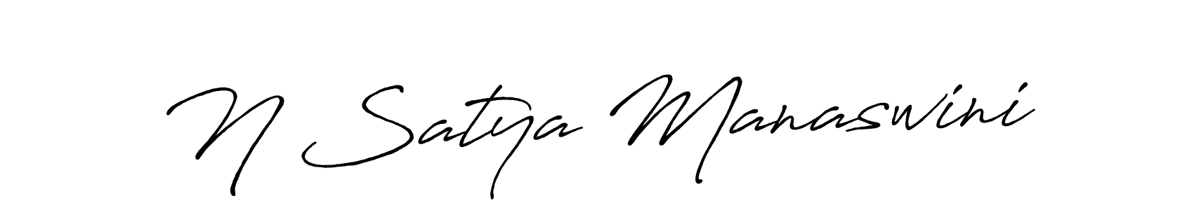 Make a beautiful signature design for name N Satya Manaswini. Use this online signature maker to create a handwritten signature for free. N Satya Manaswini signature style 7 images and pictures png