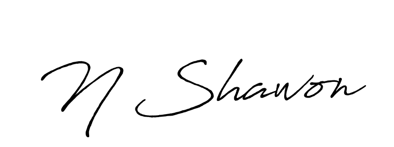 Use a signature maker to create a handwritten signature online. With this signature software, you can design (Antro_Vectra_Bolder) your own signature for name N Shawon. N Shawon signature style 7 images and pictures png