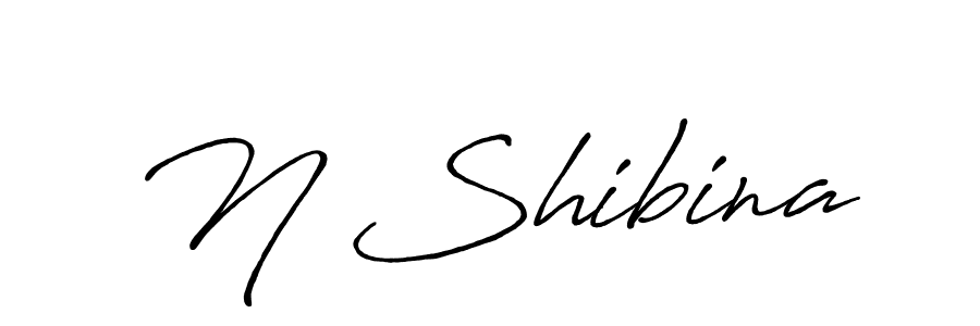 N Shibina stylish signature style. Best Handwritten Sign (Antro_Vectra_Bolder) for my name. Handwritten Signature Collection Ideas for my name N Shibina. N Shibina signature style 7 images and pictures png