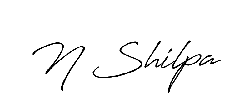 It looks lik you need a new signature style for name N Shilpa. Design unique handwritten (Antro_Vectra_Bolder) signature with our free signature maker in just a few clicks. N Shilpa signature style 7 images and pictures png