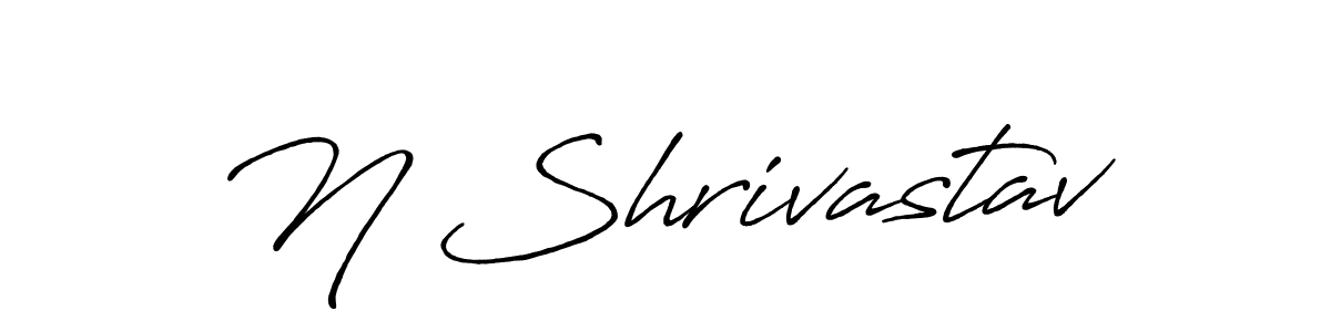 Similarly Antro_Vectra_Bolder is the best handwritten signature design. Signature creator online .You can use it as an online autograph creator for name N Shrivastav. N Shrivastav signature style 7 images and pictures png