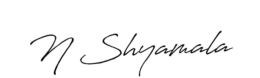 Also we have N Shyamala name is the best signature style. Create professional handwritten signature collection using Antro_Vectra_Bolder autograph style. N Shyamala signature style 7 images and pictures png