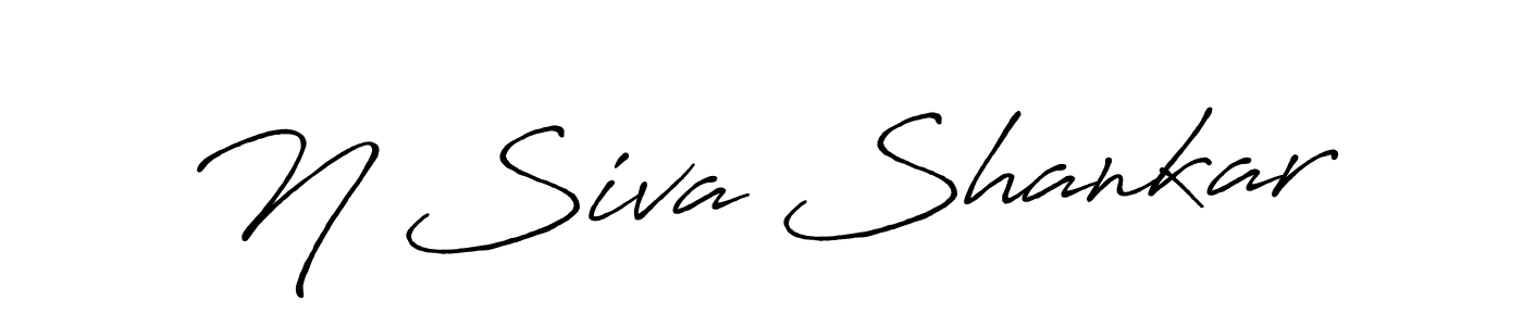 N Siva Shankar stylish signature style. Best Handwritten Sign (Antro_Vectra_Bolder) for my name. Handwritten Signature Collection Ideas for my name N Siva Shankar. N Siva Shankar signature style 7 images and pictures png