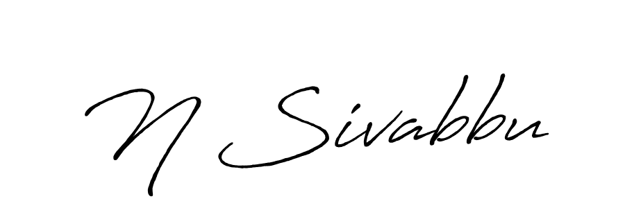 Once you've used our free online signature maker to create your best signature Antro_Vectra_Bolder style, it's time to enjoy all of the benefits that N Sivabbu name signing documents. N Sivabbu signature style 7 images and pictures png