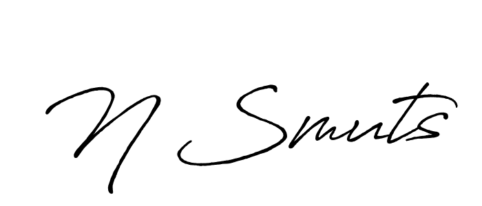 Use a signature maker to create a handwritten signature online. With this signature software, you can design (Antro_Vectra_Bolder) your own signature for name N Smuts. N Smuts signature style 7 images and pictures png