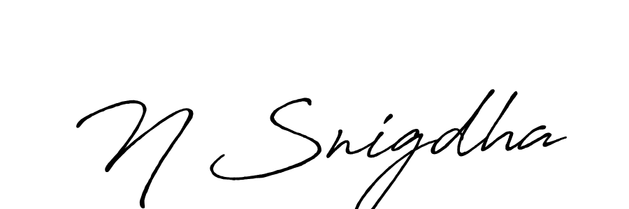 Make a beautiful signature design for name N Snigdha. Use this online signature maker to create a handwritten signature for free. N Snigdha signature style 7 images and pictures png