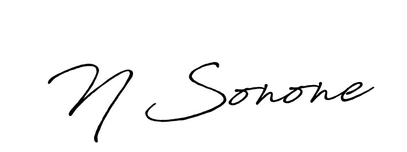 Use a signature maker to create a handwritten signature online. With this signature software, you can design (Antro_Vectra_Bolder) your own signature for name N Sonone. N Sonone signature style 7 images and pictures png