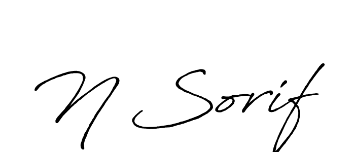 It looks lik you need a new signature style for name N Sorif. Design unique handwritten (Antro_Vectra_Bolder) signature with our free signature maker in just a few clicks. N Sorif signature style 7 images and pictures png