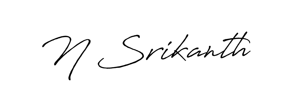 You can use this online signature creator to create a handwritten signature for the name N Srikanth. This is the best online autograph maker. N Srikanth signature style 7 images and pictures png