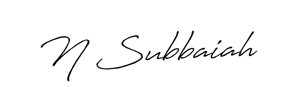 Also You can easily find your signature by using the search form. We will create N Subbaiah name handwritten signature images for you free of cost using Antro_Vectra_Bolder sign style. N Subbaiah signature style 7 images and pictures png