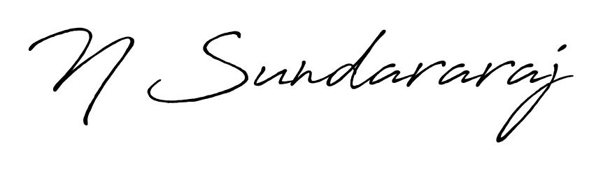 Quickly download N Sundararaj name signature in high-resolution PNG using Antro_Vectra_Bolder style. Ready to insert into PDFs and online applications. N Sundararaj signature style 7 images and pictures png