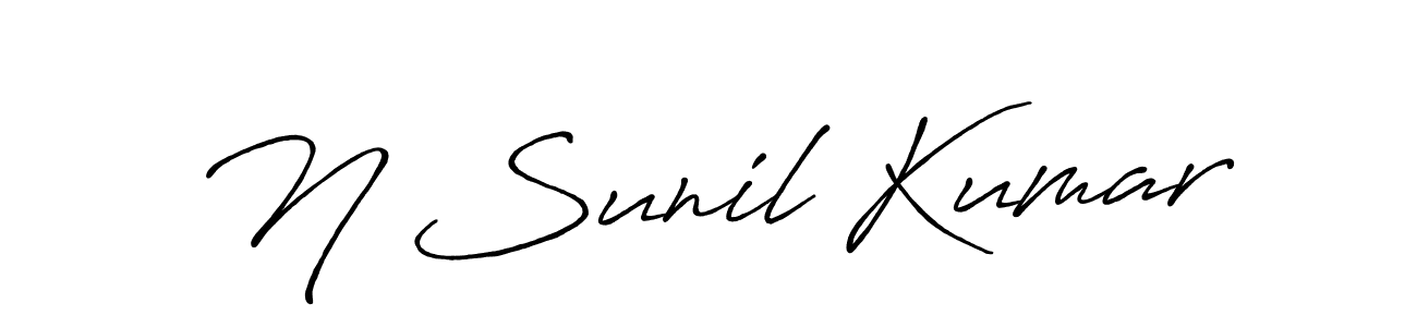 Make a beautiful signature design for name N Sunil Kumar. Use this online signature maker to create a handwritten signature for free. N Sunil Kumar signature style 7 images and pictures png