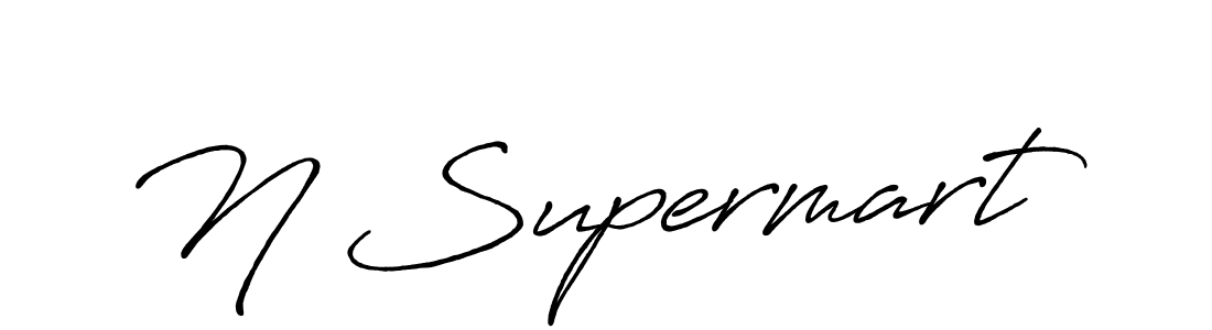 Similarly Antro_Vectra_Bolder is the best handwritten signature design. Signature creator online .You can use it as an online autograph creator for name N Supermart. N Supermart signature style 7 images and pictures png