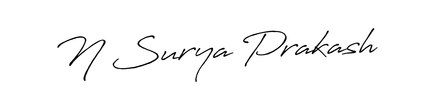 Similarly Antro_Vectra_Bolder is the best handwritten signature design. Signature creator online .You can use it as an online autograph creator for name N Surya Prakash. N Surya Prakash signature style 7 images and pictures png