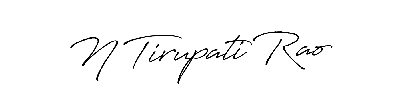 The best way (Antro_Vectra_Bolder) to make a short signature is to pick only two or three words in your name. The name N Tirupati Rao include a total of six letters. For converting this name. N Tirupati Rao signature style 7 images and pictures png