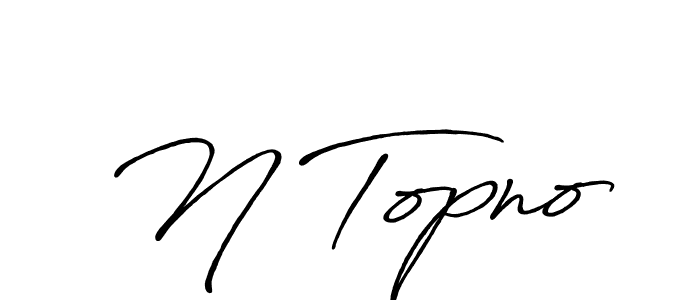 N Topno stylish signature style. Best Handwritten Sign (Antro_Vectra_Bolder) for my name. Handwritten Signature Collection Ideas for my name N Topno. N Topno signature style 7 images and pictures png