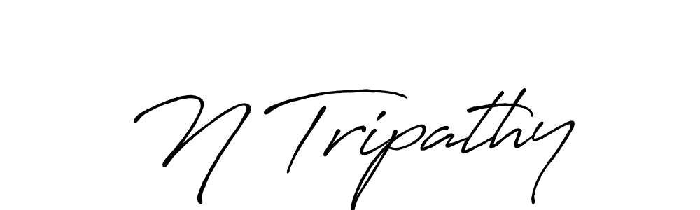 Also we have N Tripathy name is the best signature style. Create professional handwritten signature collection using Antro_Vectra_Bolder autograph style. N Tripathy signature style 7 images and pictures png