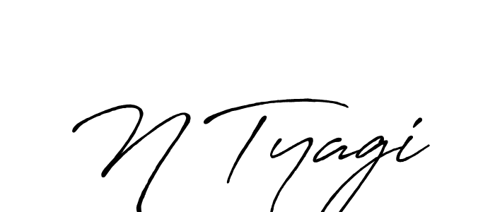 Use a signature maker to create a handwritten signature online. With this signature software, you can design (Antro_Vectra_Bolder) your own signature for name N Tyagi. N Tyagi signature style 7 images and pictures png