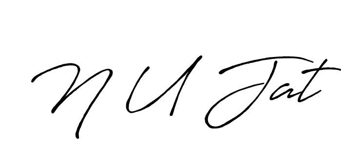 Antro_Vectra_Bolder is a professional signature style that is perfect for those who want to add a touch of class to their signature. It is also a great choice for those who want to make their signature more unique. Get N U Jat name to fancy signature for free. N U Jat signature style 7 images and pictures png