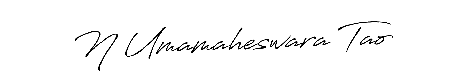 How to make N Umamaheswara Tao signature? Antro_Vectra_Bolder is a professional autograph style. Create handwritten signature for N Umamaheswara Tao name. N Umamaheswara Tao signature style 7 images and pictures png