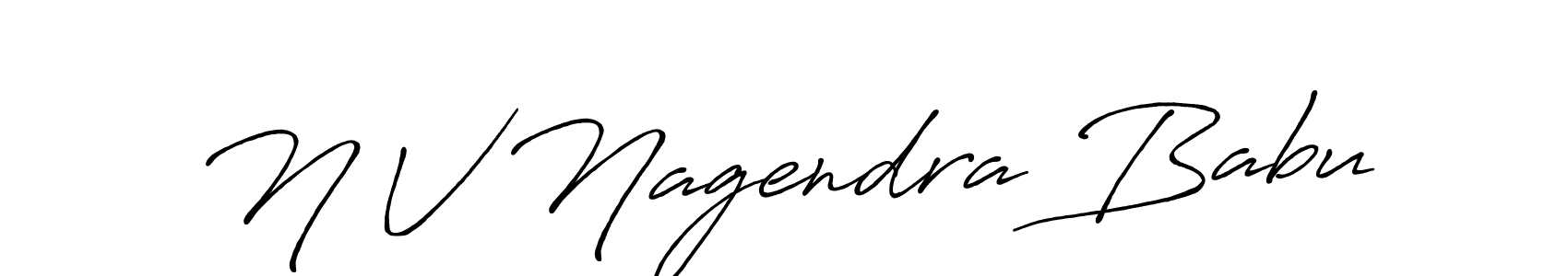 Make a short N V Nagendra Babu signature style. Manage your documents anywhere anytime using Antro_Vectra_Bolder. Create and add eSignatures, submit forms, share and send files easily. N V Nagendra Babu signature style 7 images and pictures png