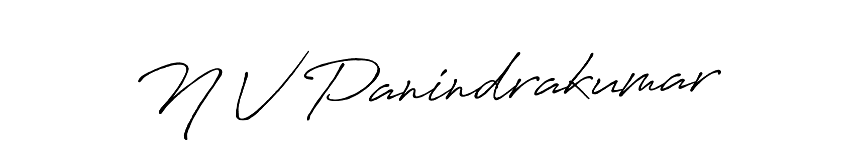 Use a signature maker to create a handwritten signature online. With this signature software, you can design (Antro_Vectra_Bolder) your own signature for name N V Panindrakumar. N V Panindrakumar signature style 7 images and pictures png