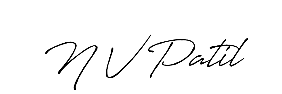 You should practise on your own different ways (Antro_Vectra_Bolder) to write your name (N V Patil) in signature. don't let someone else do it for you. N V Patil signature style 7 images and pictures png