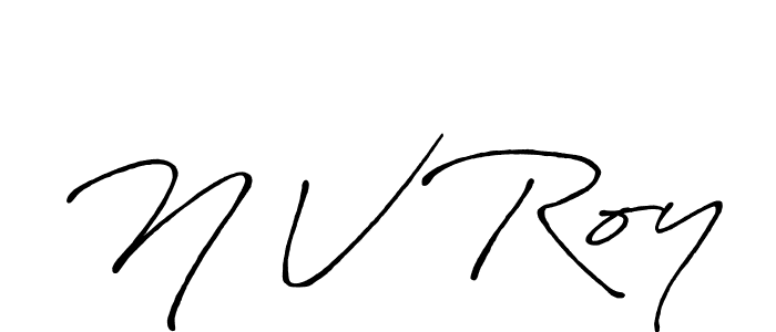 It looks lik you need a new signature style for name N V Roy. Design unique handwritten (Antro_Vectra_Bolder) signature with our free signature maker in just a few clicks. N V Roy signature style 7 images and pictures png