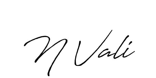 How to make N Vali signature? Antro_Vectra_Bolder is a professional autograph style. Create handwritten signature for N Vali name. N Vali signature style 7 images and pictures png