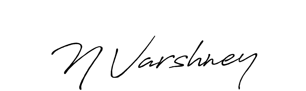 Best and Professional Signature Style for N Varshney. Antro_Vectra_Bolder Best Signature Style Collection. N Varshney signature style 7 images and pictures png