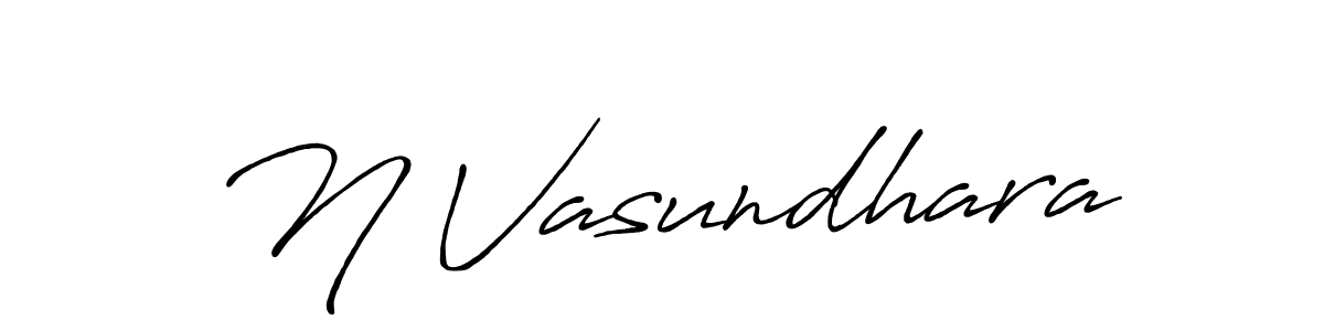 Also You can easily find your signature by using the search form. We will create N Vasundhara name handwritten signature images for you free of cost using Antro_Vectra_Bolder sign style. N Vasundhara signature style 7 images and pictures png