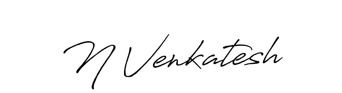 N Venkatesh stylish signature style. Best Handwritten Sign (Antro_Vectra_Bolder) for my name. Handwritten Signature Collection Ideas for my name N Venkatesh. N Venkatesh signature style 7 images and pictures png
