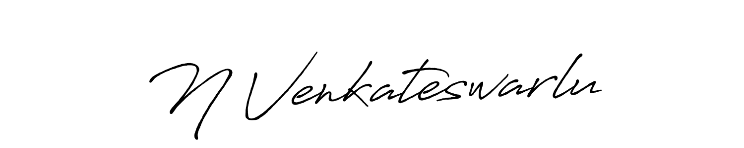 Create a beautiful signature design for name N Venkateswarlu. With this signature (Antro_Vectra_Bolder) fonts, you can make a handwritten signature for free. N Venkateswarlu signature style 7 images and pictures png