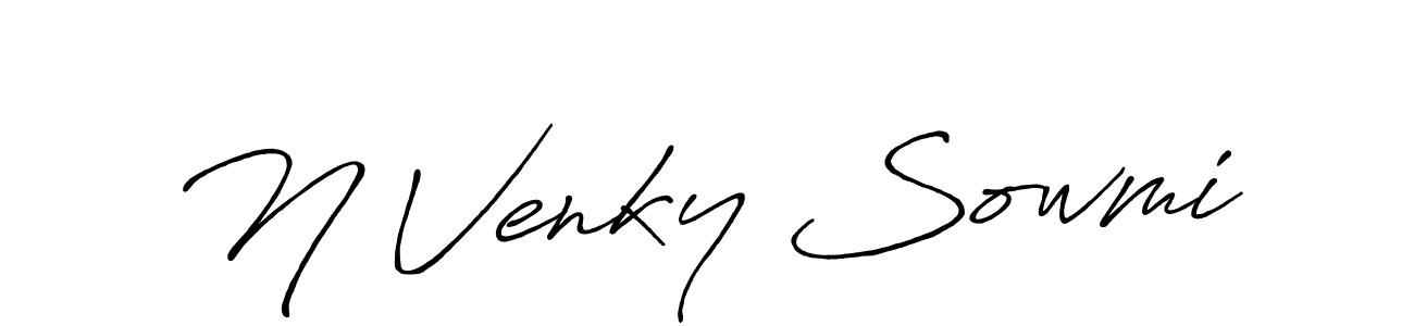 How to make N Venky Sowmi signature? Antro_Vectra_Bolder is a professional autograph style. Create handwritten signature for N Venky Sowmi name. N Venky Sowmi signature style 7 images and pictures png