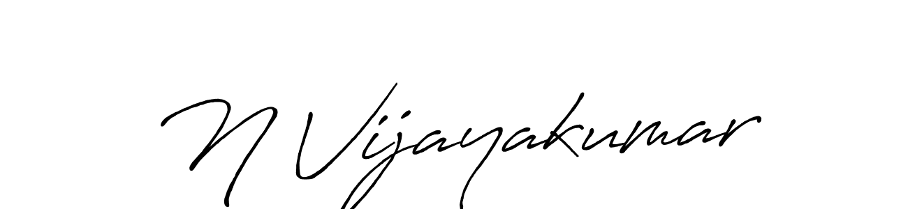 How to make N Vijayakumar signature? Antro_Vectra_Bolder is a professional autograph style. Create handwritten signature for N Vijayakumar name. N Vijayakumar signature style 7 images and pictures png