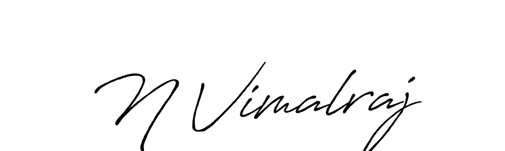 It looks lik you need a new signature style for name N Vimalraj. Design unique handwritten (Antro_Vectra_Bolder) signature with our free signature maker in just a few clicks. N Vimalraj signature style 7 images and pictures png
