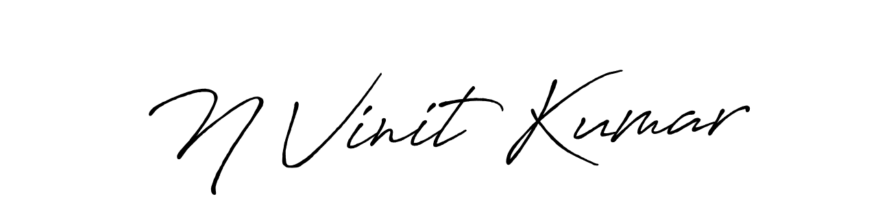 How to make N Vinit Kumar signature? Antro_Vectra_Bolder is a professional autograph style. Create handwritten signature for N Vinit Kumar name. N Vinit Kumar signature style 7 images and pictures png