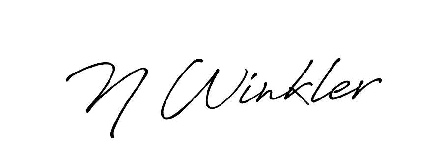 How to make N Winkler signature? Antro_Vectra_Bolder is a professional autograph style. Create handwritten signature for N Winkler name. N Winkler signature style 7 images and pictures png