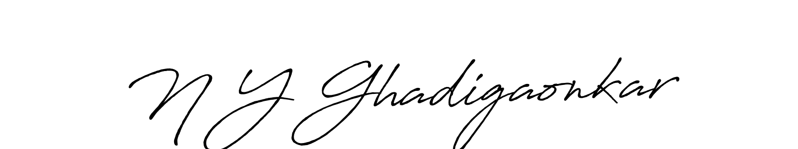 Here are the top 10 professional signature styles for the name N Y Ghadigaonkar. These are the best autograph styles you can use for your name. N Y Ghadigaonkar signature style 7 images and pictures png