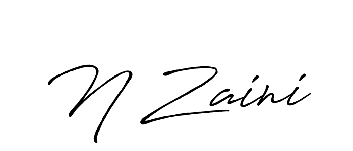 Similarly Antro_Vectra_Bolder is the best handwritten signature design. Signature creator online .You can use it as an online autograph creator for name N Zaini. N Zaini signature style 7 images and pictures png