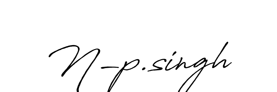 N-p.singh stylish signature style. Best Handwritten Sign (Antro_Vectra_Bolder) for my name. Handwritten Signature Collection Ideas for my name N-p.singh. N-p.singh signature style 7 images and pictures png