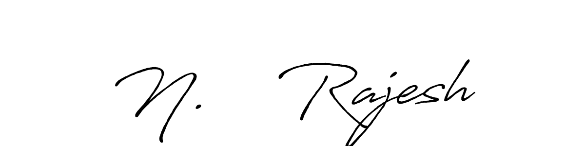 Create a beautiful signature design for name N.    Rajesh. With this signature (Antro_Vectra_Bolder) fonts, you can make a handwritten signature for free. N.    Rajesh signature style 7 images and pictures png