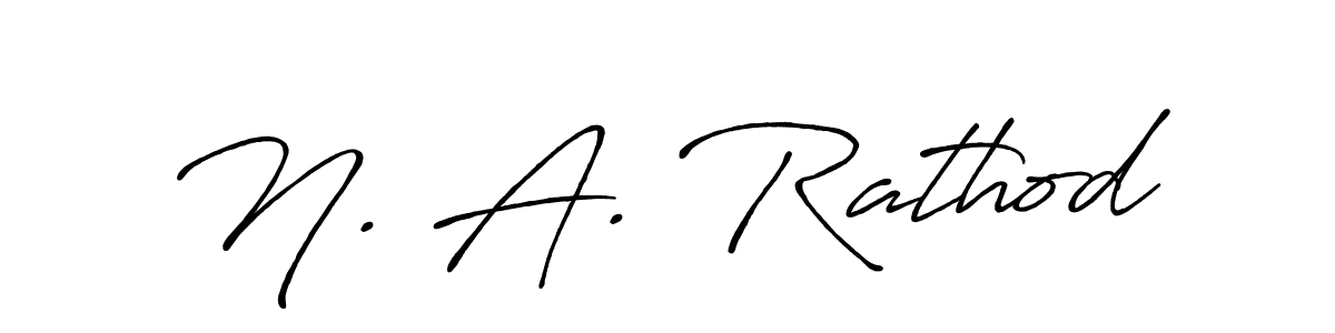 The best way (Antro_Vectra_Bolder) to make a short signature is to pick only two or three words in your name. The name N. A. Rathod include a total of six letters. For converting this name. N. A. Rathod signature style 7 images and pictures png