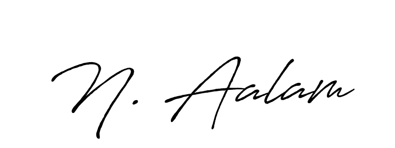 Check out images of Autograph of N. Aalam name. Actor N. Aalam Signature Style. Antro_Vectra_Bolder is a professional sign style online. N. Aalam signature style 7 images and pictures png