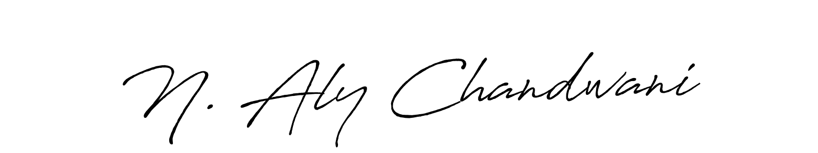You can use this online signature creator to create a handwritten signature for the name N. Aly Chandwani. This is the best online autograph maker. N. Aly Chandwani signature style 7 images and pictures png