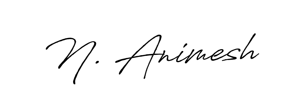 How to make N. Animesh name signature. Use Antro_Vectra_Bolder style for creating short signs online. This is the latest handwritten sign. N. Animesh signature style 7 images and pictures png